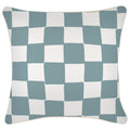 Cushion Cover-With Piping-Check Blue-45cm x 45cm-5