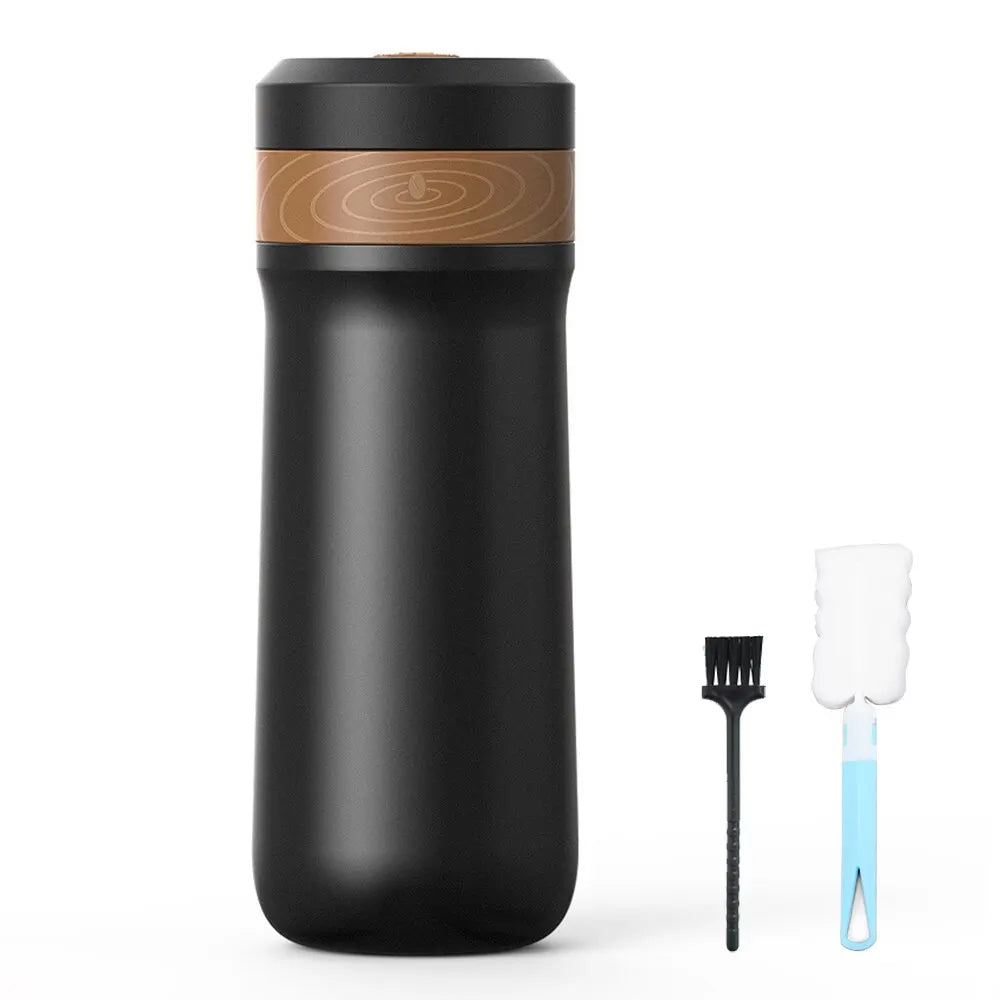 French Press Coffee Maker 2-Layer Filter Mesh Double Walled Stainless Steel
