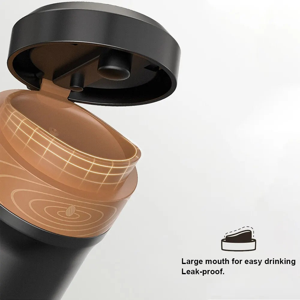 French Press Coffee Maker 2-Layer Filter Mesh Double Walled Stainless Steel